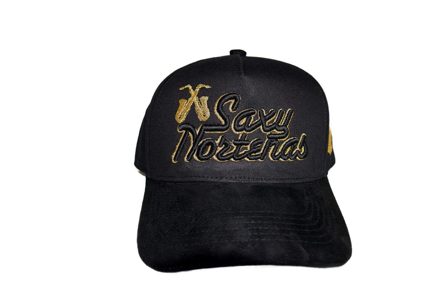 Black Saxy Nortenas Hat Suede Brim