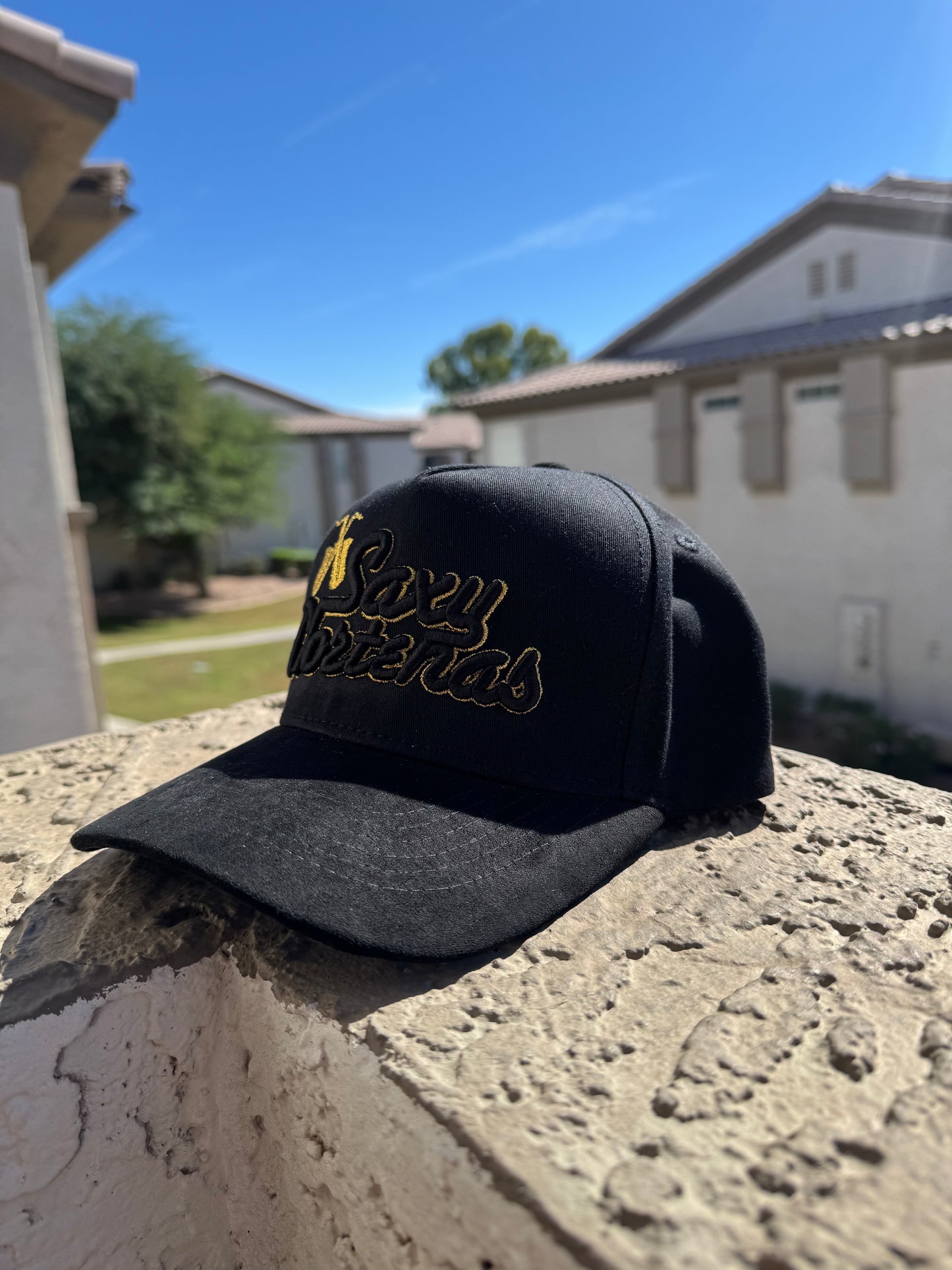 Black Saxy Nortenas Hat Suede Brim